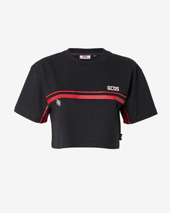 Gcds Bliss Crop Top | Women T-shirts Black | GCDS Spring/Summer 2023